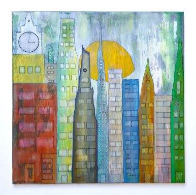 "Skyline" 70x70 cm
