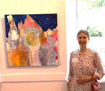 "Stadt in Flammen" 70x70 cm